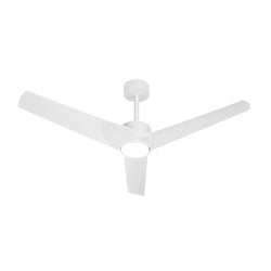 52" Ceiling Fan With Light DC Motor Remote Control White/Black