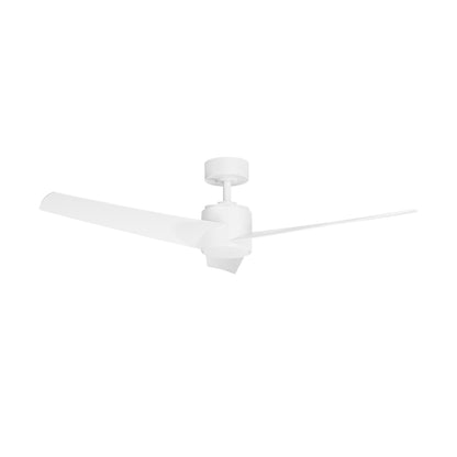 52" Ceiling Fan With Light DC Motor Remote Control White/Black