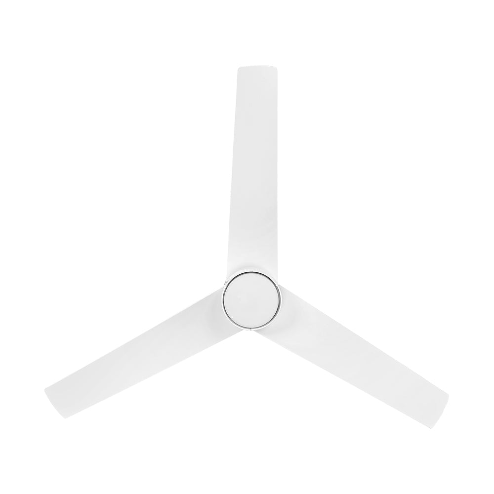 52" Ceiling Fan With Light DC Motor Remote Control White/Black