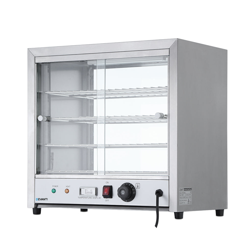 Commercial Food Warmer Hot Display Showcase Cabinet 54Cm