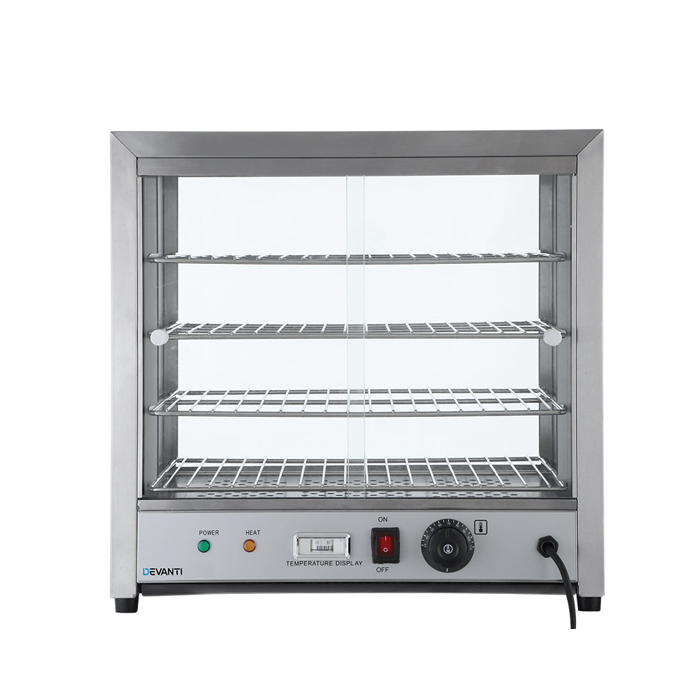 Commercial Food Warmer Hot Display Showcase Cabinet 54Cm