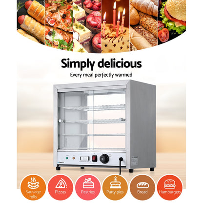 Commercial Food Warmer Hot Display Showcase Cabinet 54Cm