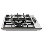 Comfee 90cm Gas Cooktop Stainless Steel 5 Burner Kitchen Gas Stove Cook Top NG LPG,Silver