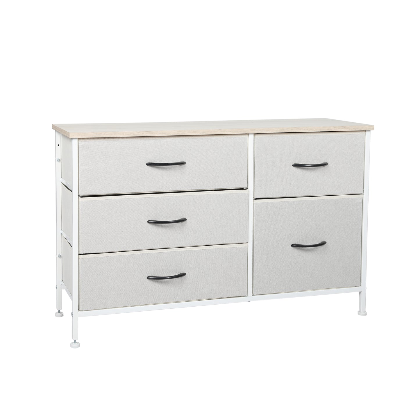 Ergonomic Storage Cabinet Tower Chest of Beige  Scandi Inspired