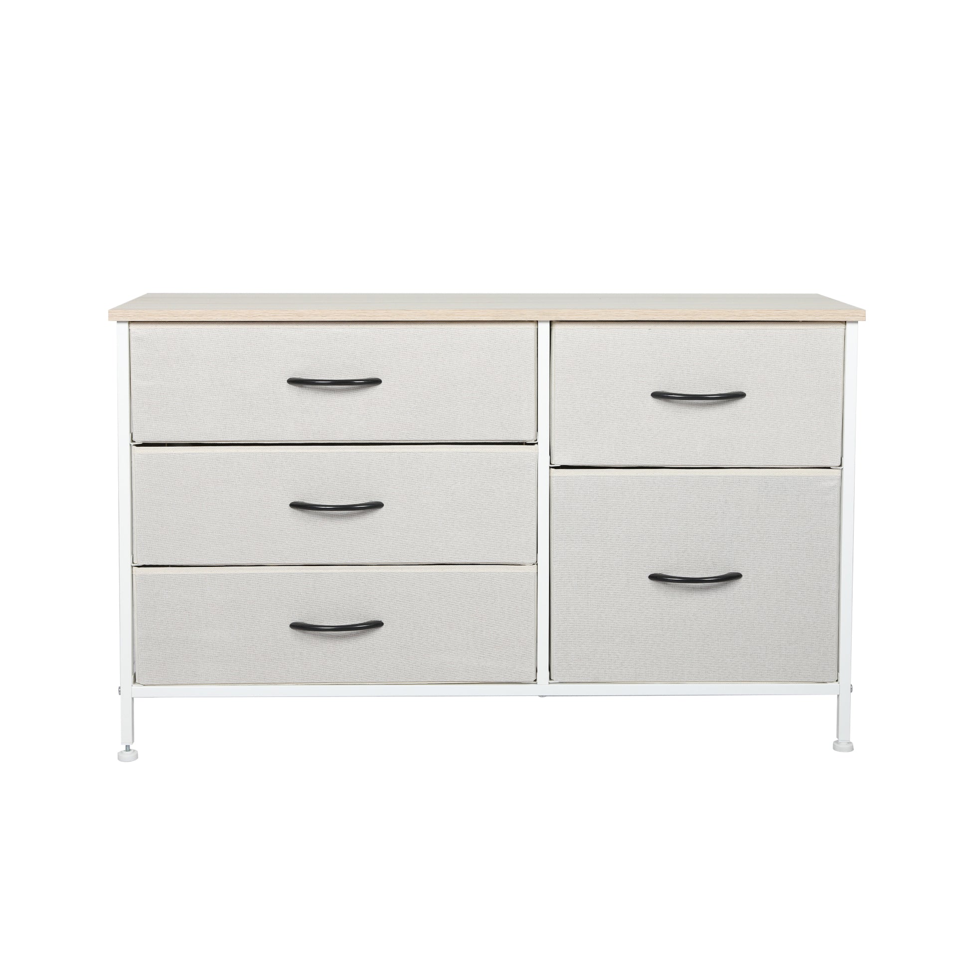 Ergonomic Storage Cabinet Tower Chest of Beige  Scandi Inspired