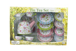 Bird Design Tin Tea Set 15Pcs
