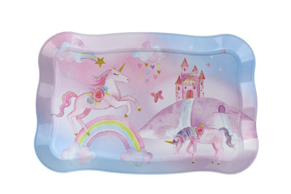 Rainbow Unicorn Tin Tea Mug Set In Suitcase 18Pcs