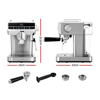 20 Bar Coffee Machine Espresso Cafe Maker - 21×27×32.5cm