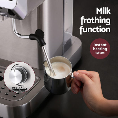 20 Bar Coffee Machine Espresso Cafe Maker - 21×27×32.5cm