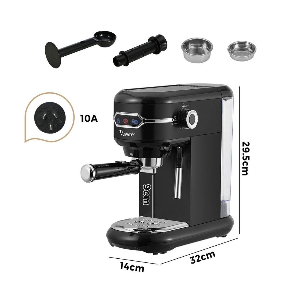 Espresso Capsule Coffee Machine Milk Frother | HomeAndLiving