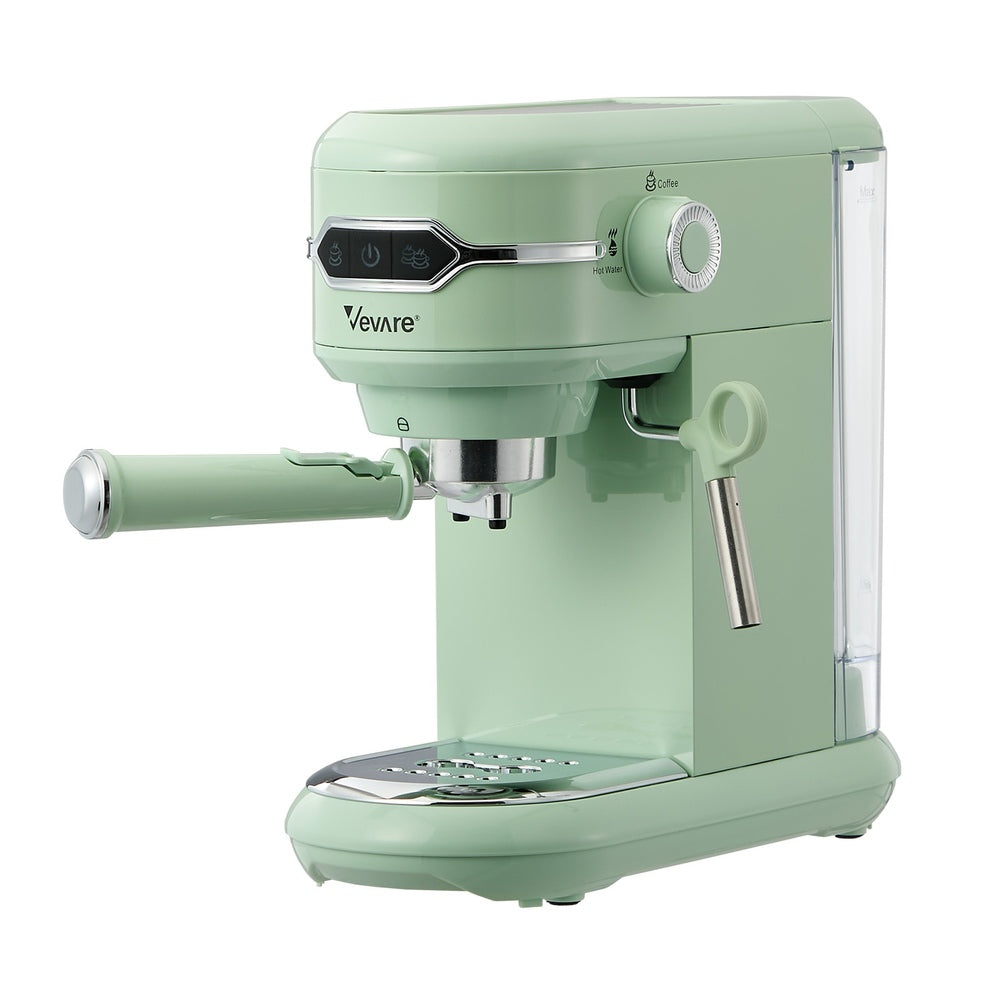 Coffee Machine Latte Cappuccino Maker 19 Bar With Milk Frother Mint