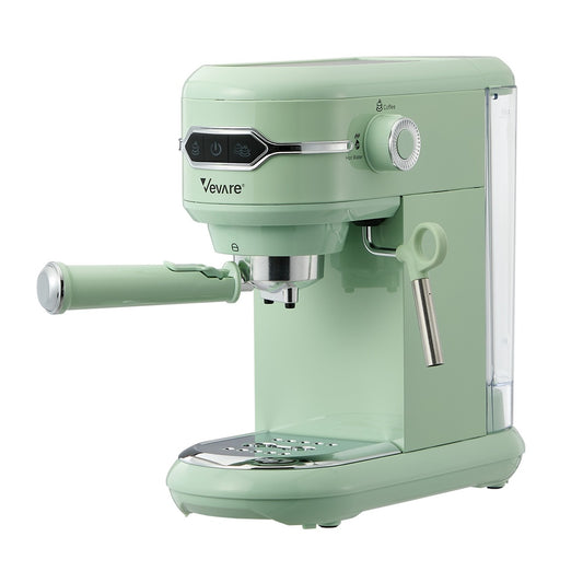 Coffee Machine Latte Cappuccino Maker 19 Bar With Milk Frother Mint