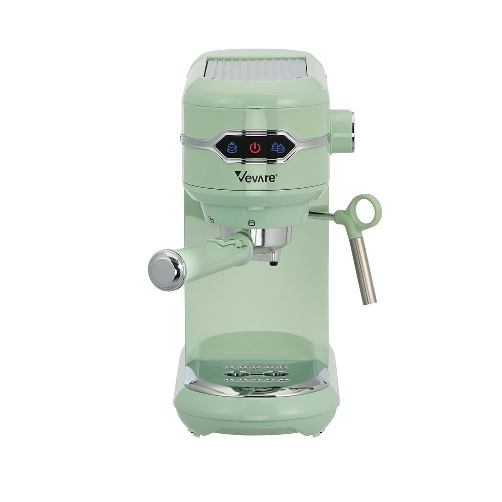 Coffee Machine Latte Cappuccino Maker 19 Bar With Milk Frother Mint