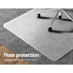 Chair Mat Carpet Floor Protectors Home Office Room Mats PVC 120x90 cm