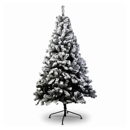 Christmas Tree Set Snow Flocked