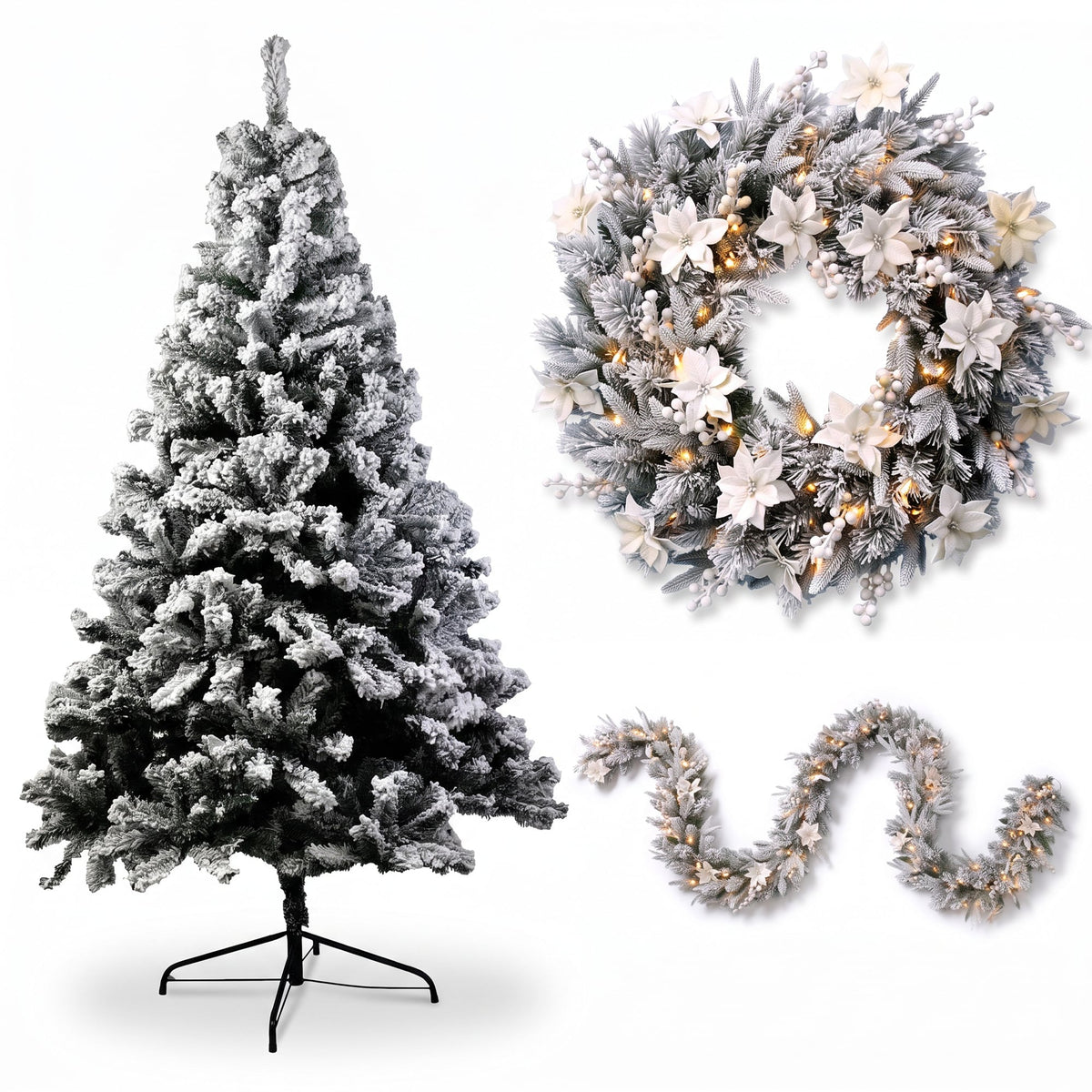 Snow Flocked Christmas Tree 1.8m
