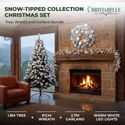 Snow Flocked Christmas Tree 1.8m
