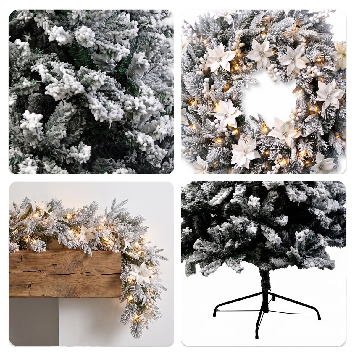 Snow Flocked Christmas Tree 1.8m