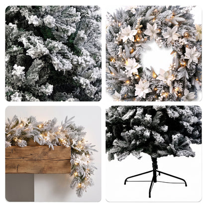 Snow Flocked Christmas Tree 1.8m