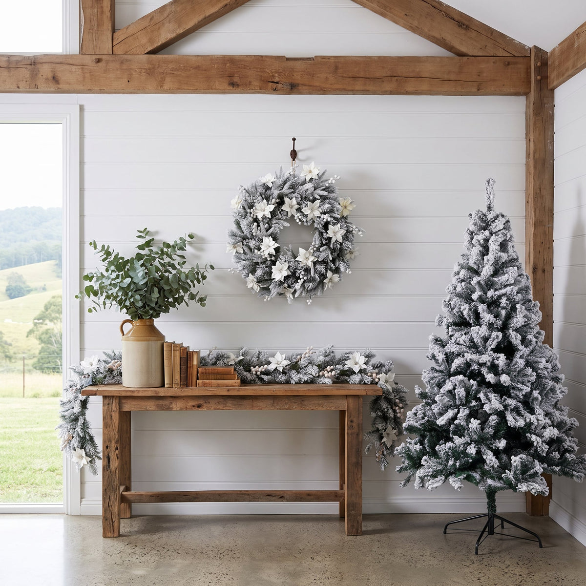 Snow Flocked Christmas Tree 1.8m