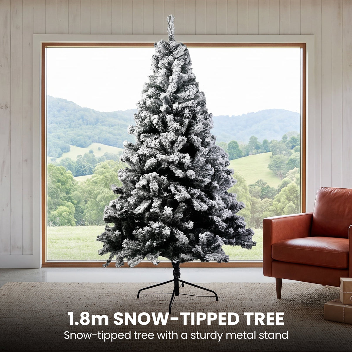 Snow Flocked Christmas Tree 1.8m