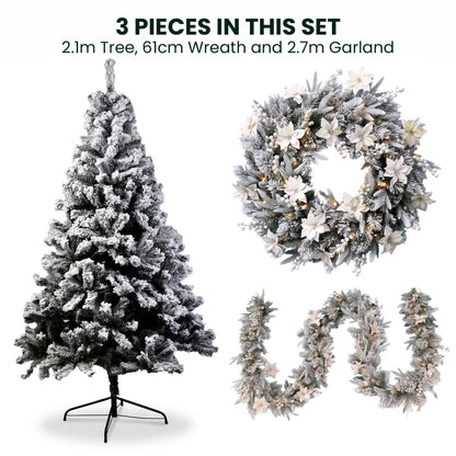 Snow Christmas 3pc Set