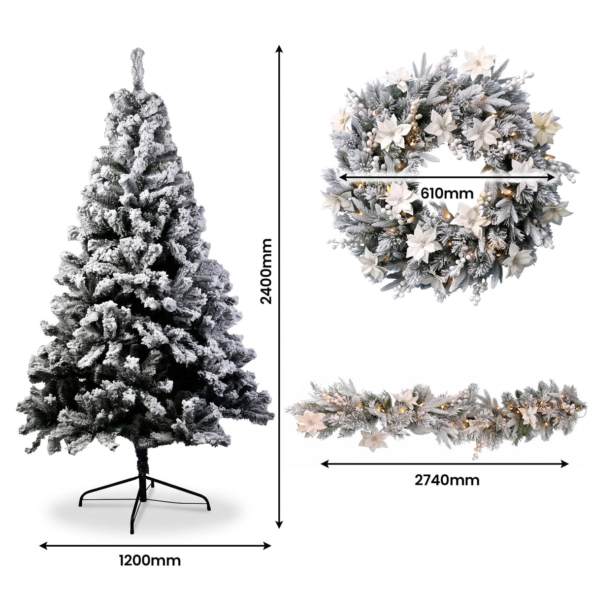 Snow Christmas 3pc Set