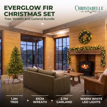 Christmas Tree Set White LED Lights