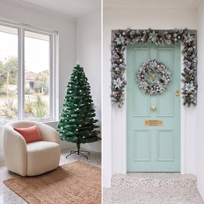 Fibre Optic Christmas Tree White 68x14x15cm