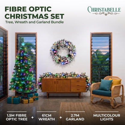 Fibre Optic Christmas Tree White 78x16x18cm