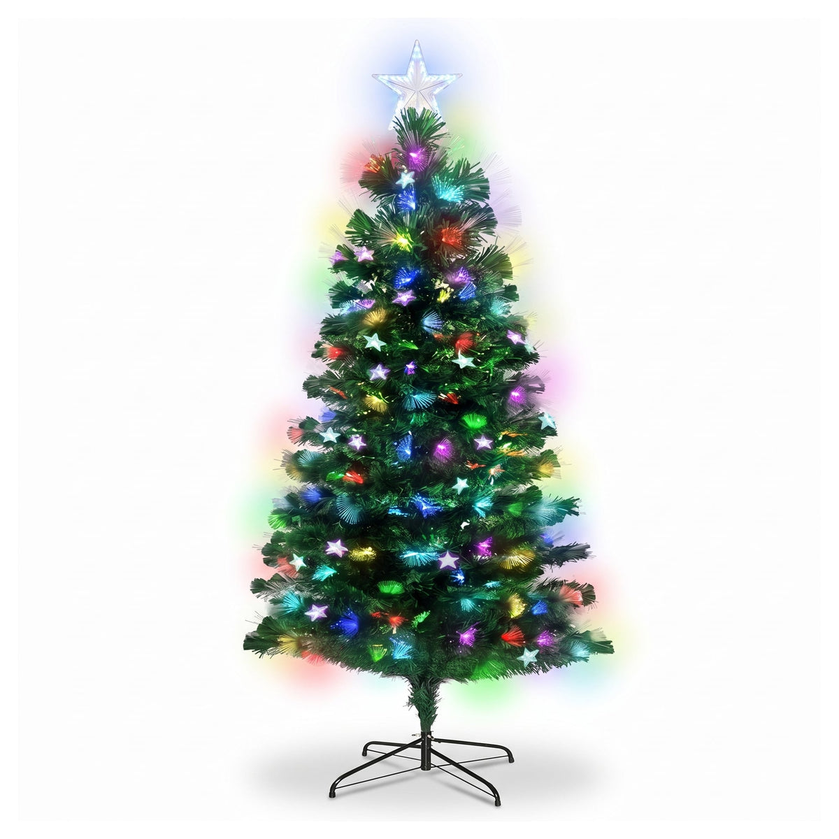 Fibre Optic Christmas Tree White 78x16x18cm
