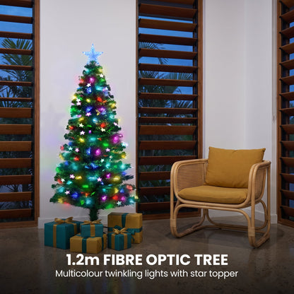 Fibre Optic Christmas Tree White 78x16x18cm