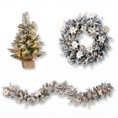 Frosted Christmas Set 61cm