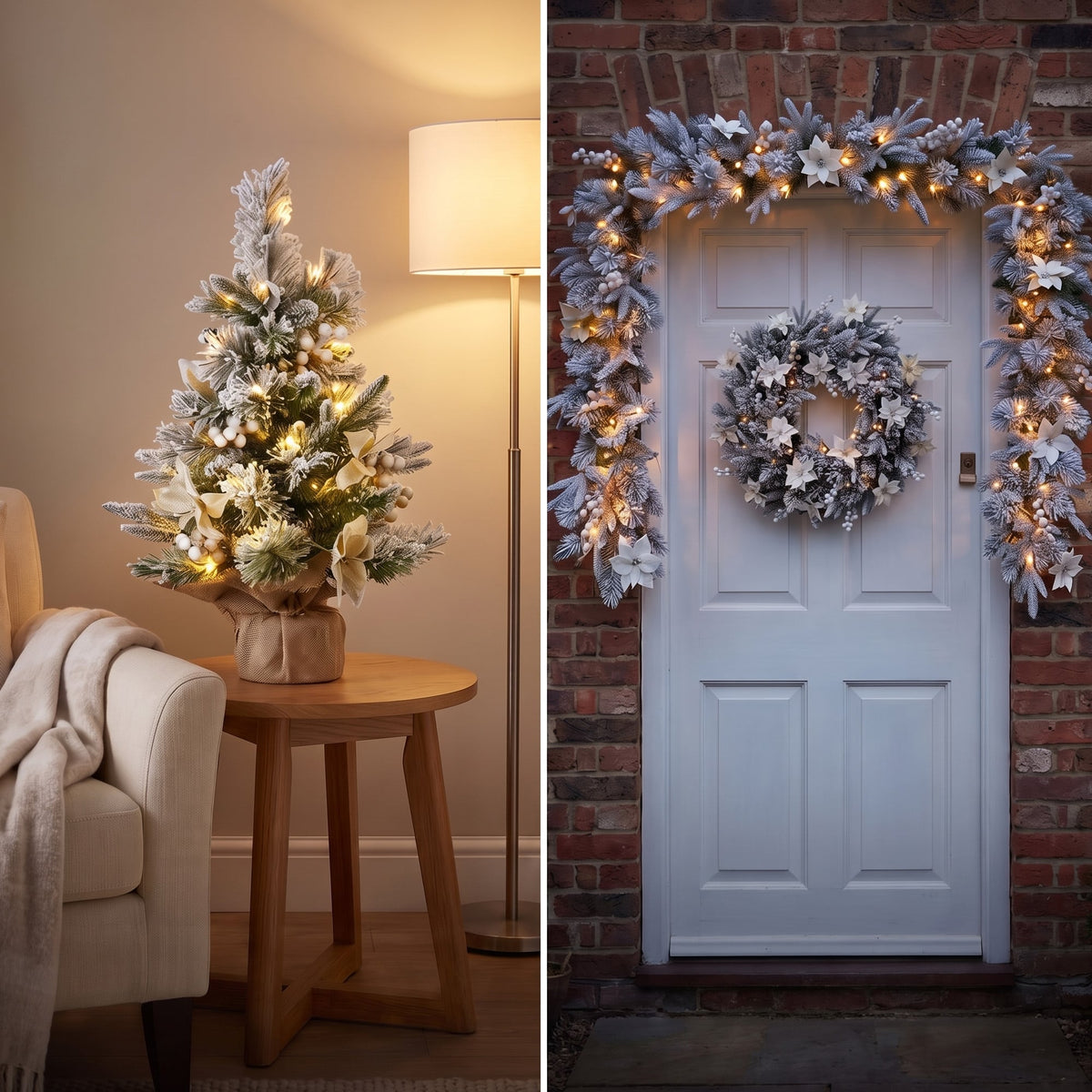 Frosted Christmas Set 61cm