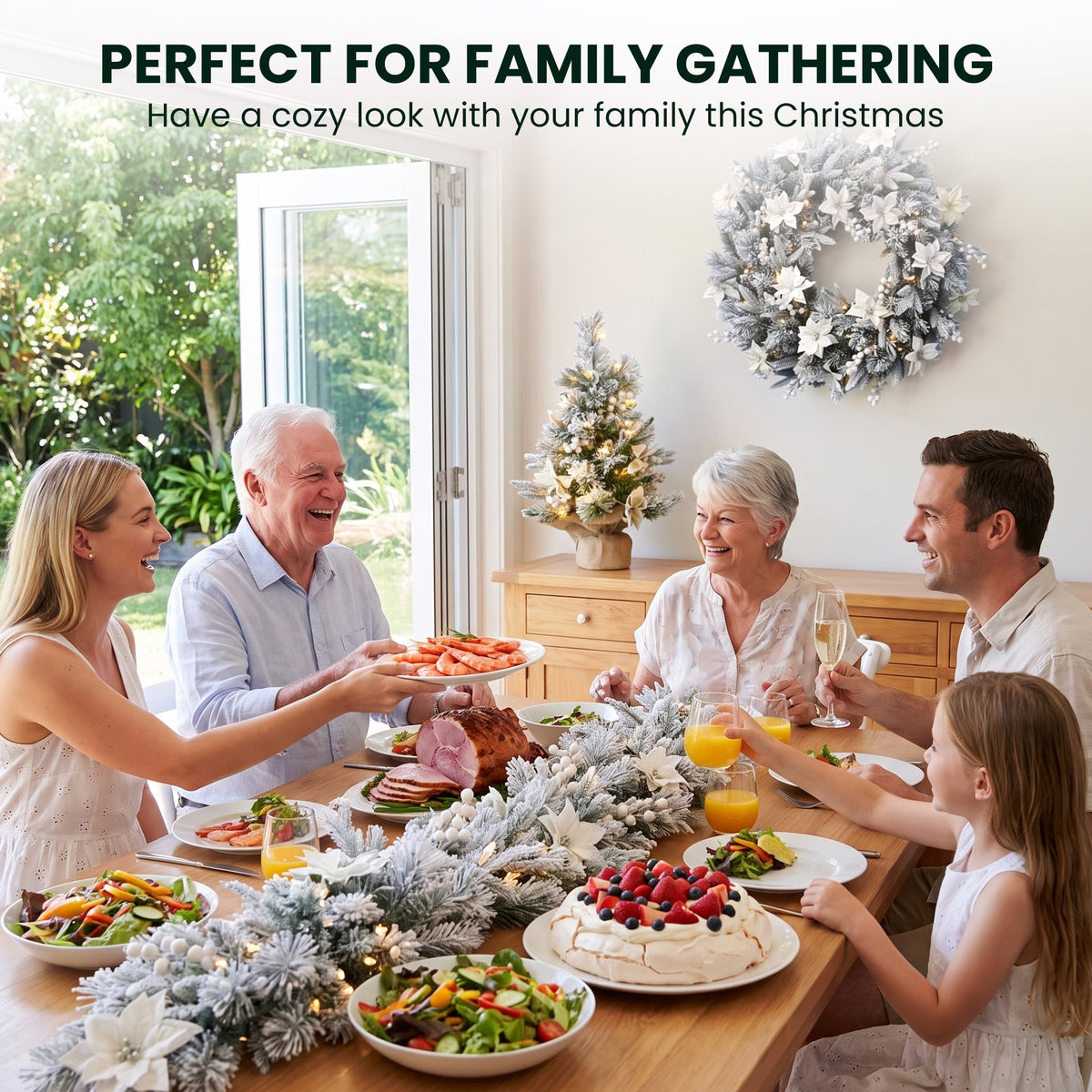 Frosted Christmas Set 61cm