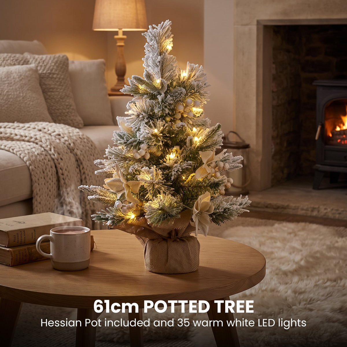 Frosted Christmas Set 61cm