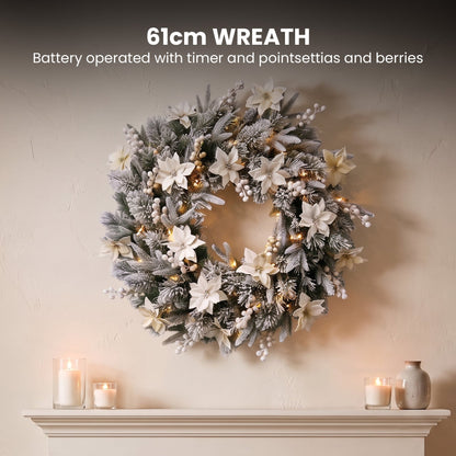 Frosted Christmas Set 61cm