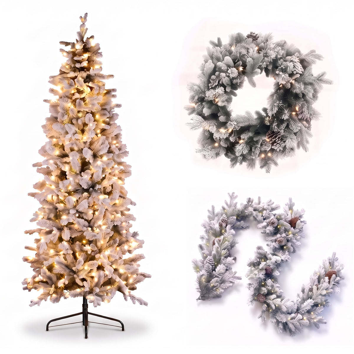 Pre Lit Christmas Tree White