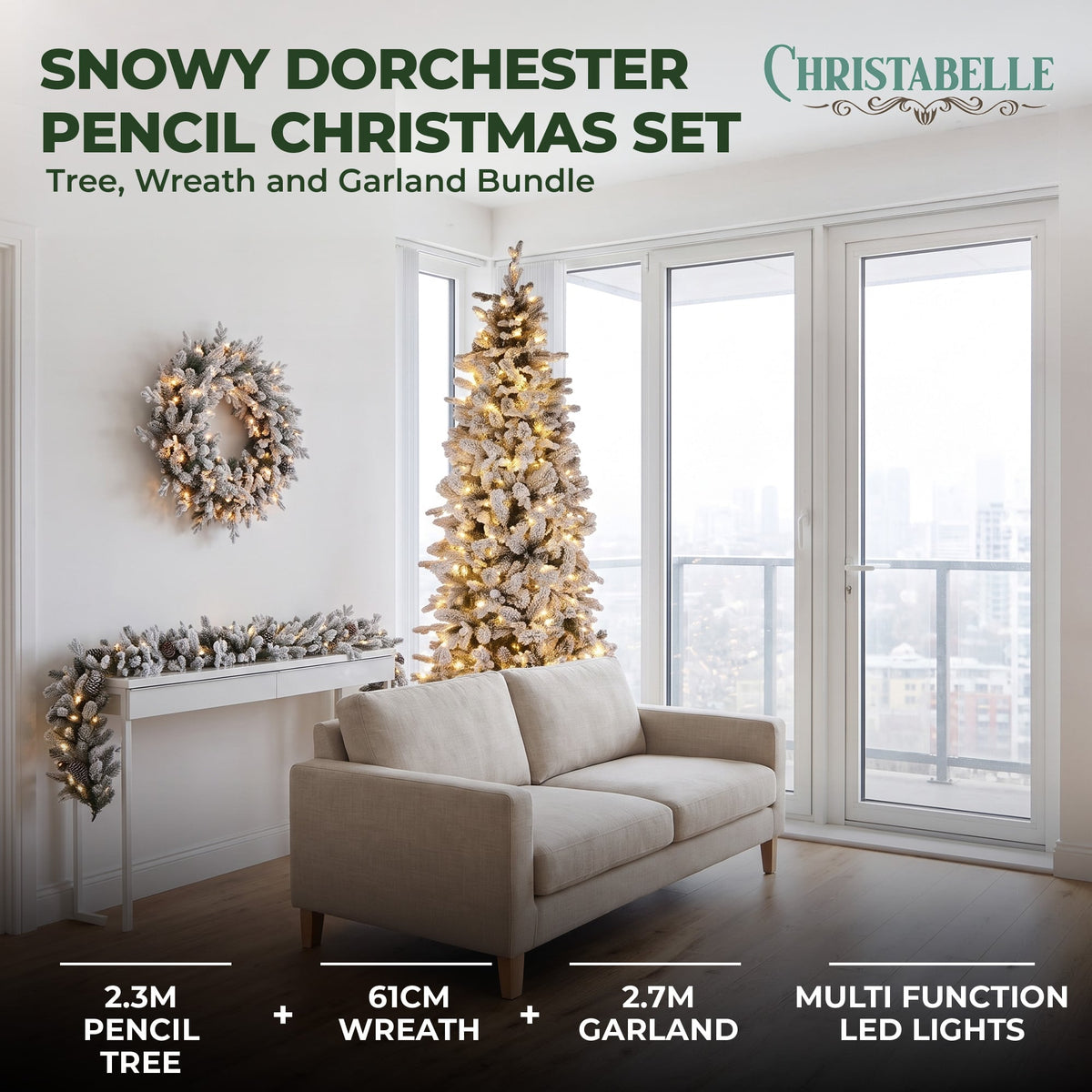 Pre Lit Christmas Tree White