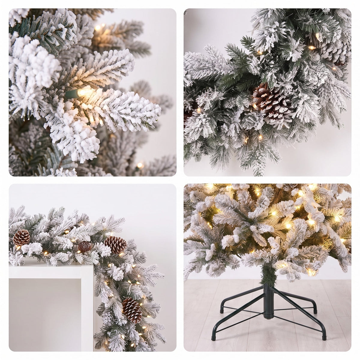Pre Lit Christmas Tree White