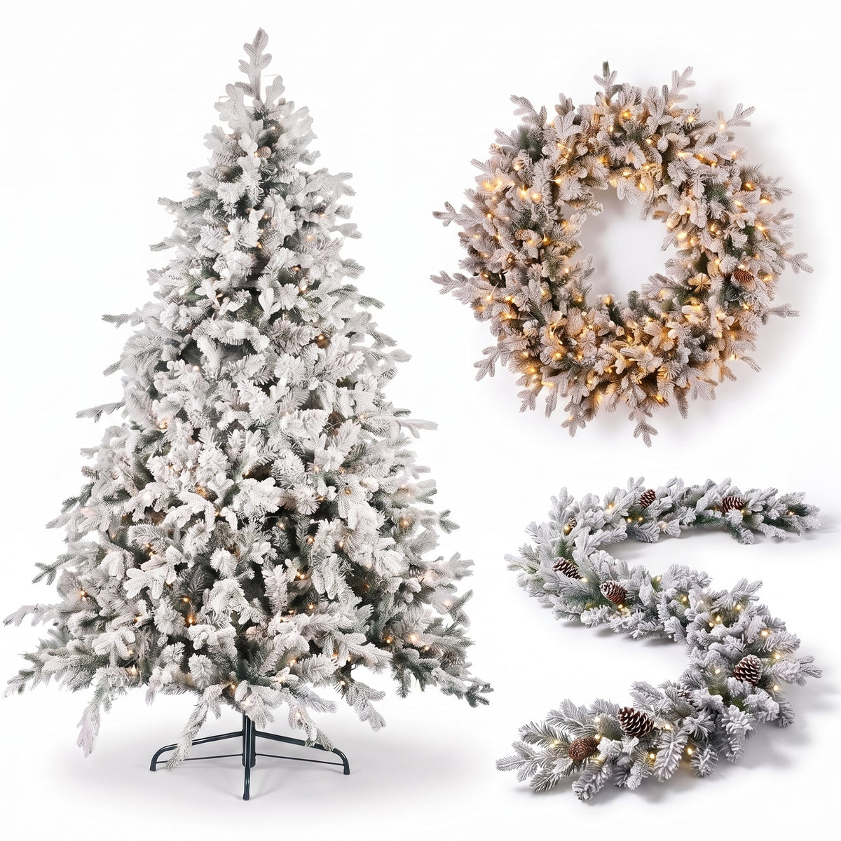 Pre Lit Christmas Tree 9ft Natural