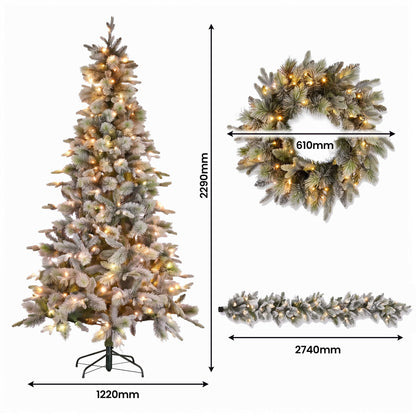Snowy Christmas Tree 2.3m