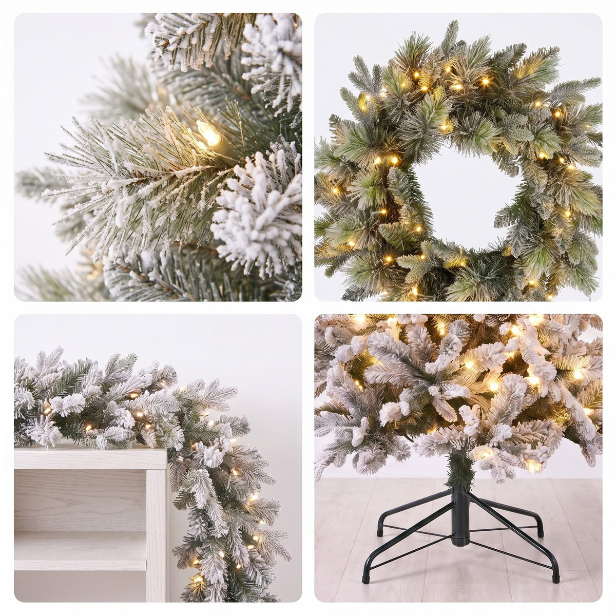 Snowy Christmas Tree 2.3m