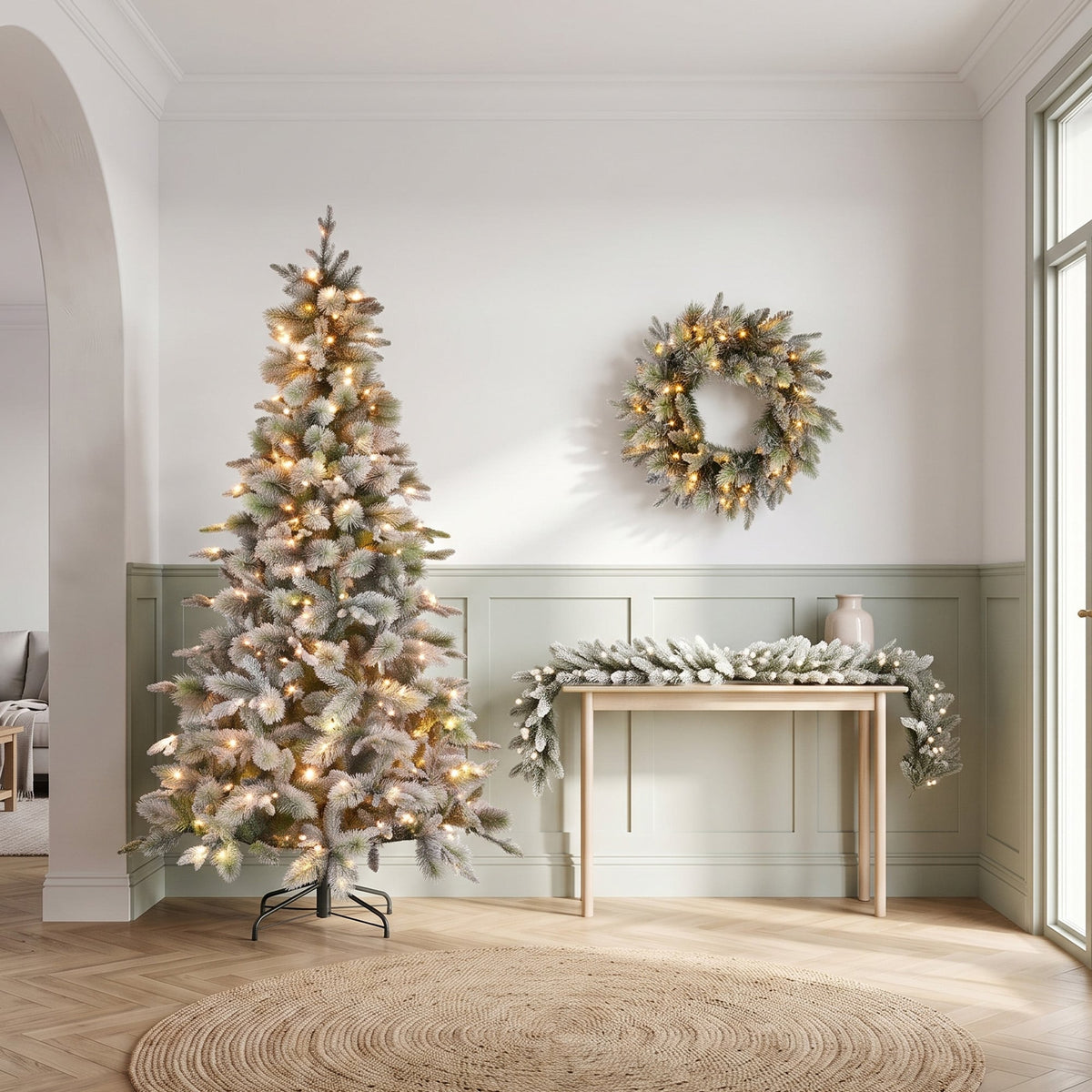 Snowy Christmas Tree 2.3m