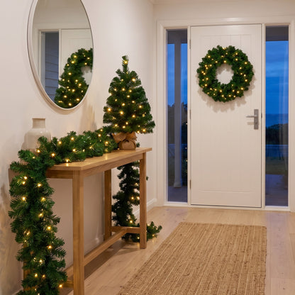 Green Christmas 3pc Set Steel