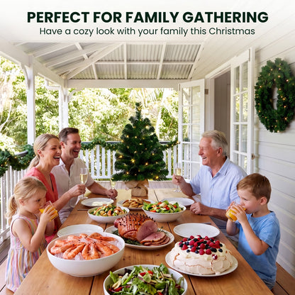 Green Christmas 3pc Set Steel