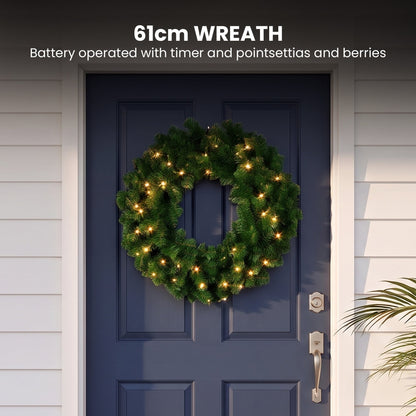 Green Christmas 3pc Set Steel