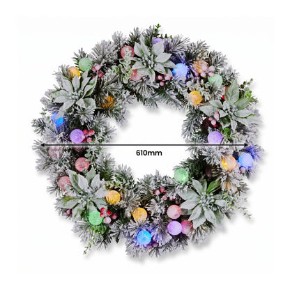 Christmas Decor Set Snowy Pine