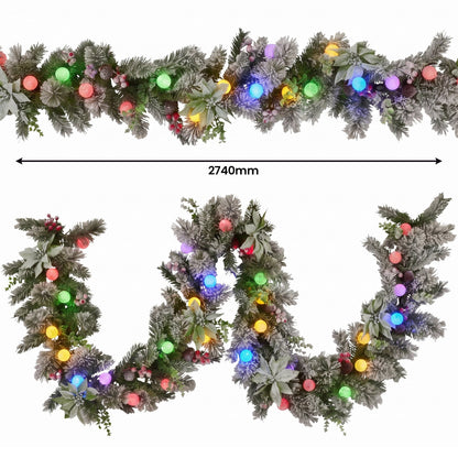 Christmas Decor Set Snowy Pine