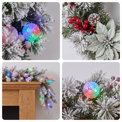 Christmas Decor Set Snowy Pine